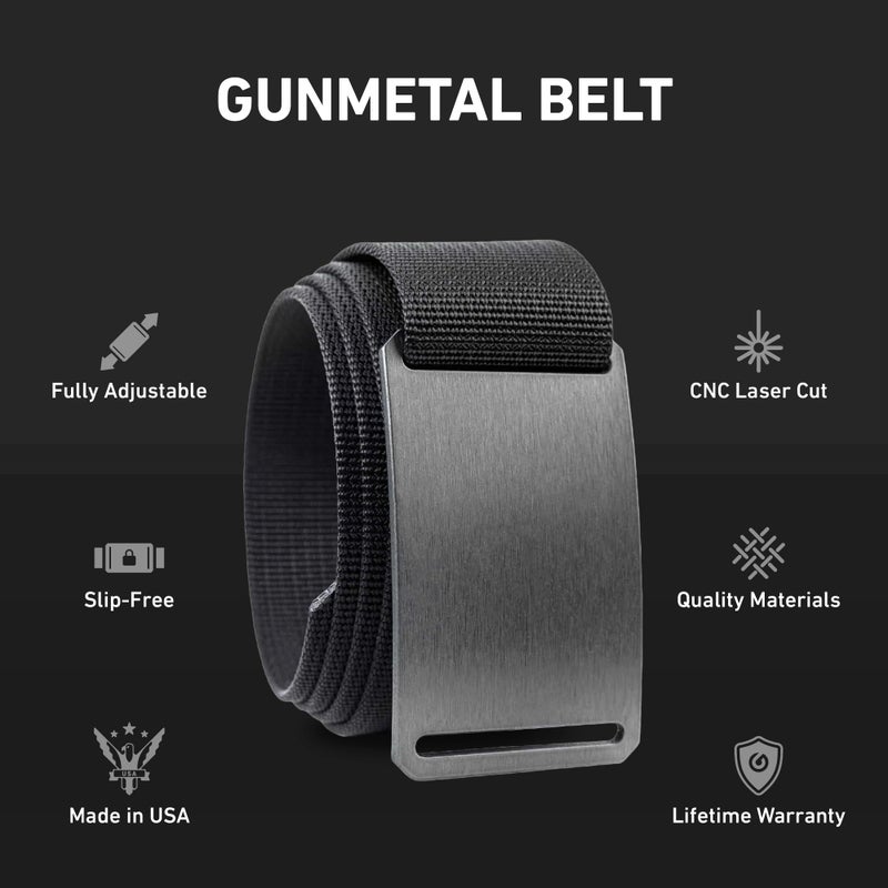 GRIP6 Belt for Men - Adjustable, Durable, Nylon Belt for Casual, Tactical, Hiking, and EDC - Ideal Mens Belts for Jeans, Golf, and Concealed Carry - Image 2